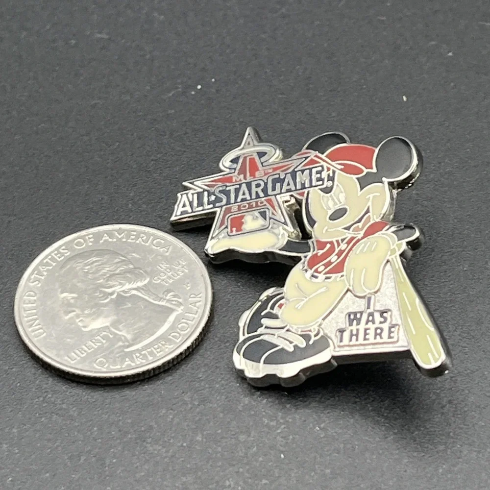 Disney MLB Baseball All Star Game 2010 Mickey Mouse I Was There Lapel‎ Hat Pin